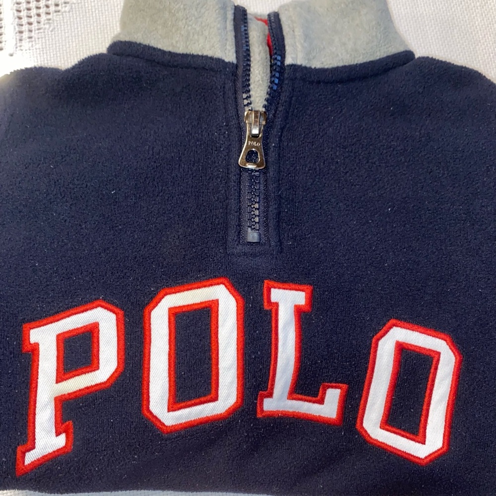 Polo boys half zip sweater used like new